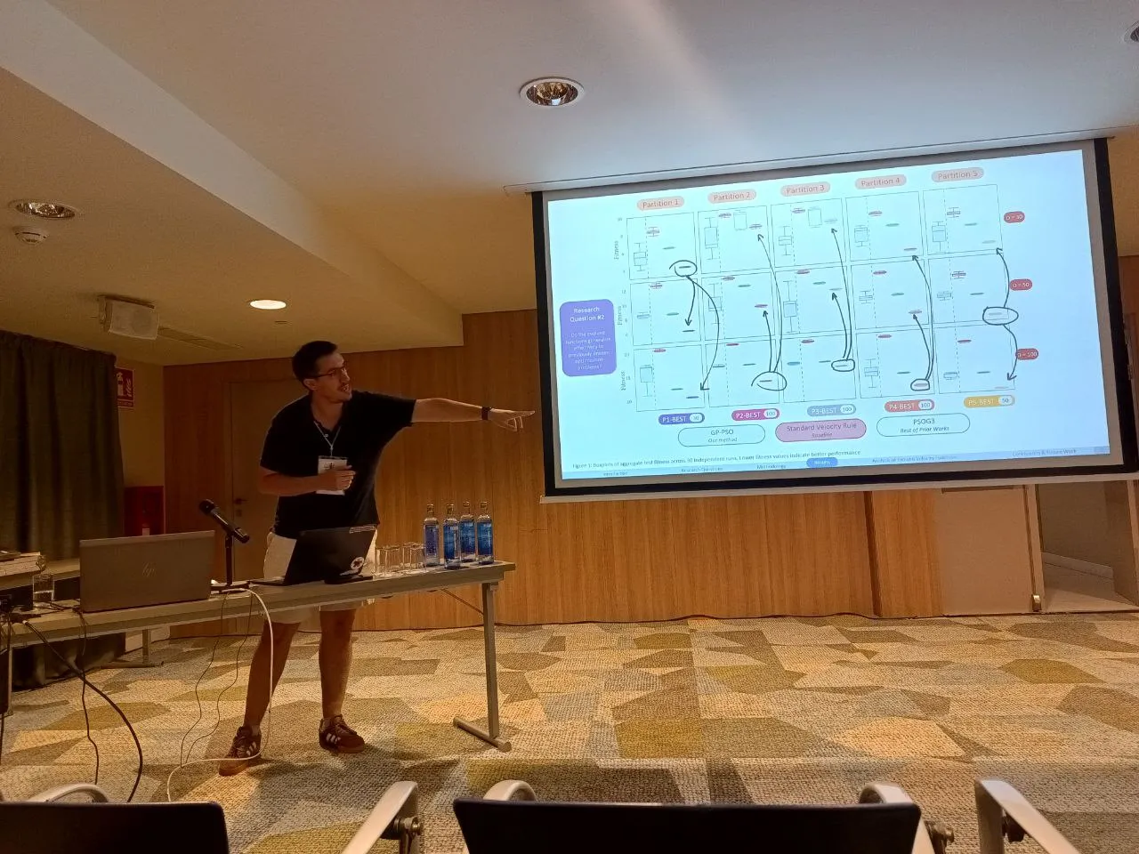 Frederico Santos during his presentation