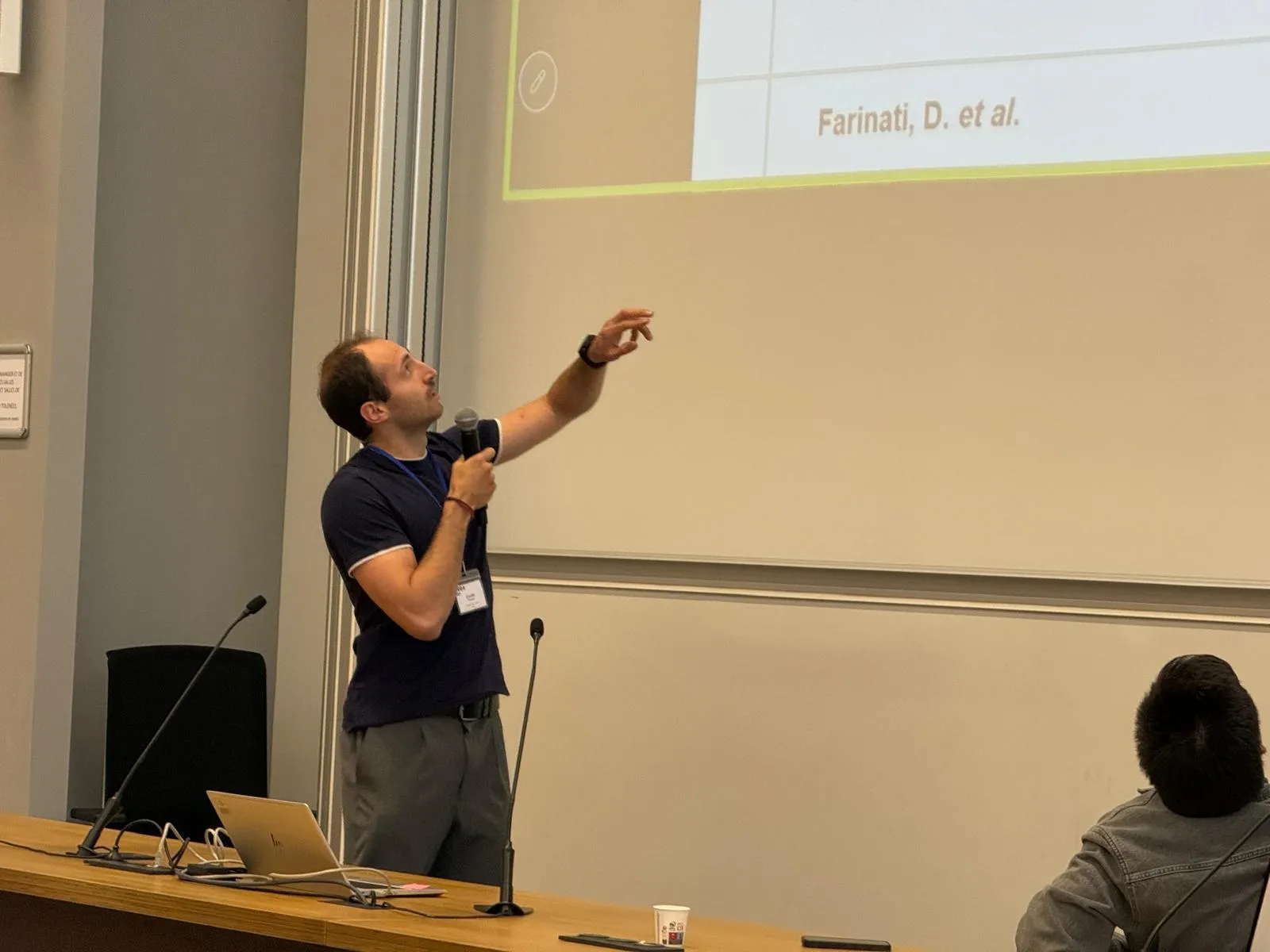 Davide Farinati during his presentation